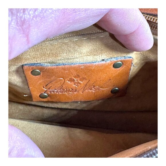 Patricia Nash British Tan Leather Bianco Crossbody Organizer Shoulder Handbag SE - Picture 14 of 16